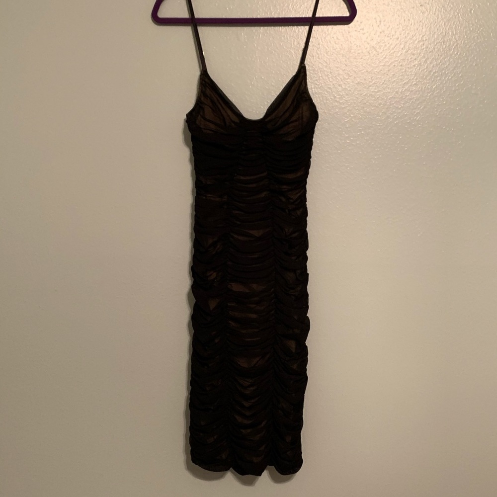 Vintage 90s Rouched Cocktail Dress